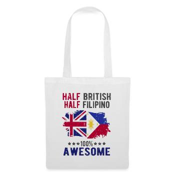 Moitié britannique moitié philippin - Sac en tissu - blanc - Devant