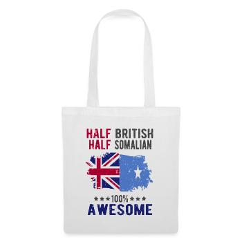 Moitié britannique moitié somalien - Sac en tissu - blanc - Devant