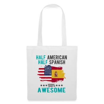 Half American Half Spanish - Tote Bag - white - Front