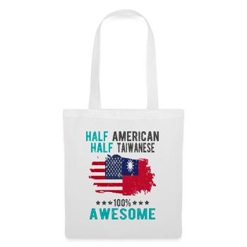 Half American Half Taiwanese - Tote Bag - white - Front