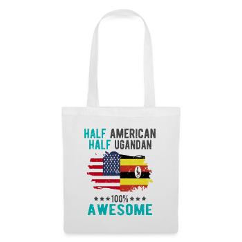 Half American Half Ugandan - Tote Bag - white - Front
