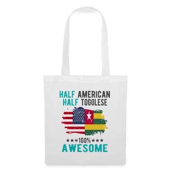 Half American Half Tongolese - Tote Bag - white - Front