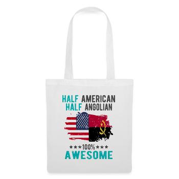 Half American Half Angolan - Tote Bag - white - Front