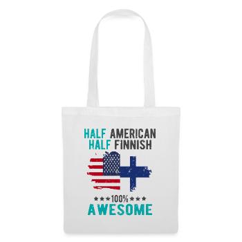 Half American Half Finnish - Tote Bag - white - Front