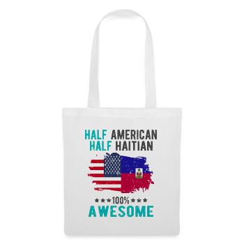 Half American Half Haitian - Tote Bag - white - Front