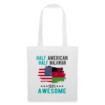 Half American Half Malawi - Tote Bag - white - Front