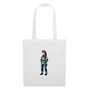 Firefighter - Profession Design Sticker - Tote Bag - white - Front