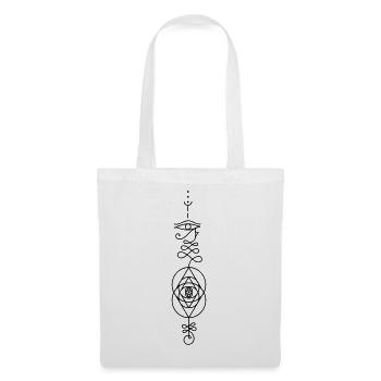 Totem RA – Énergie solaire égyptienne - Sac en tissu - blanc - Devant