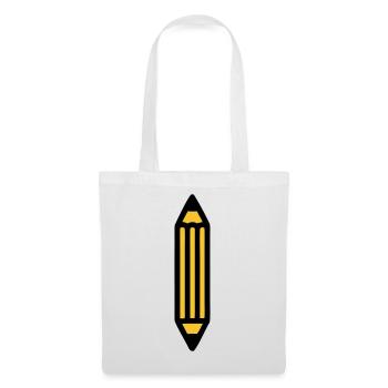 Art d’auteur au crayon - Sac en tissu - blanc - Devant