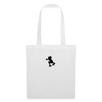 Fille de patin à roulettes Longboard - Sac en tissu - blanc - Devant