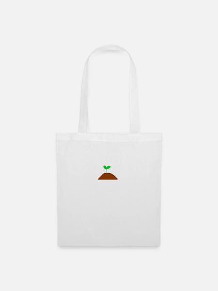 Small plant Natural growing plant - Tote Bag - white