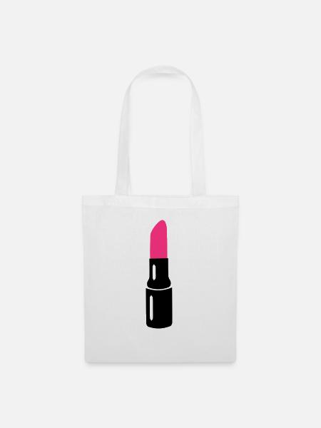 lipstick - Stoffbeutel - Weiß