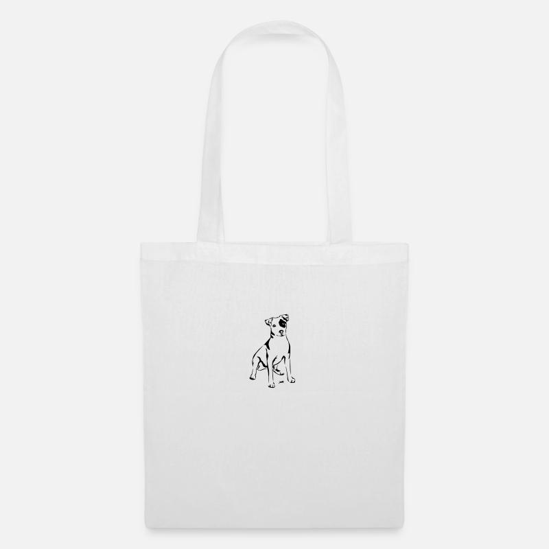 Jack Russel - Stoffbeutel - Weiß