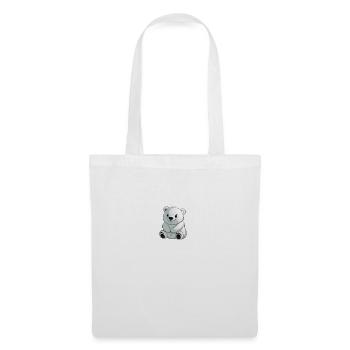Bande dessinée Ours polaire - Sac en tissu - blanc - Devant