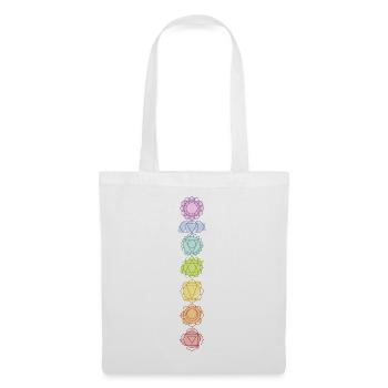 7 Chakras Design in Bright Colors - Tote Bag - white - Front