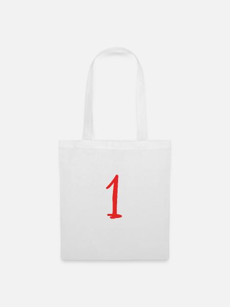 1 JAHR. 1. GEBURTSTAG. GEBURTSTAG 1 JAHR - Stoffbeutel - Weiß