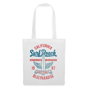 PLAGE SURF - Vintage Surf et Surf Surfer shirt - Sac en tissu - blanc - Devant