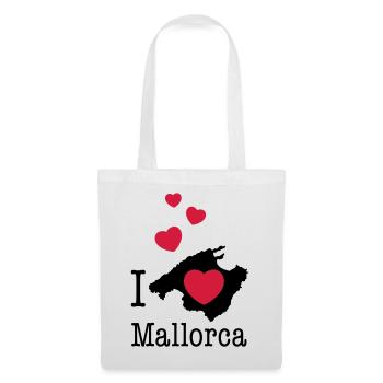 Majorque Baleares Espagne Palme île de vacances vacances - Sac en tissu - blanc - Devant