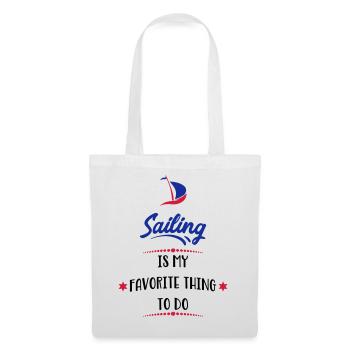 navigation à voile - Sac en tissu - blanc - Devant