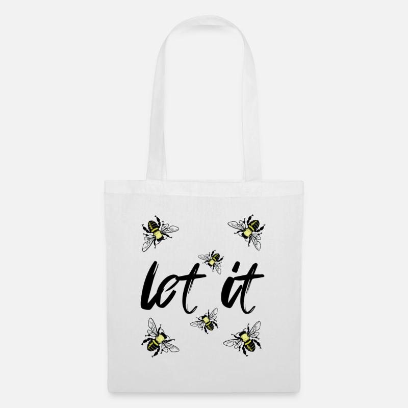 let it be - Stoffbeutel - Weiß
