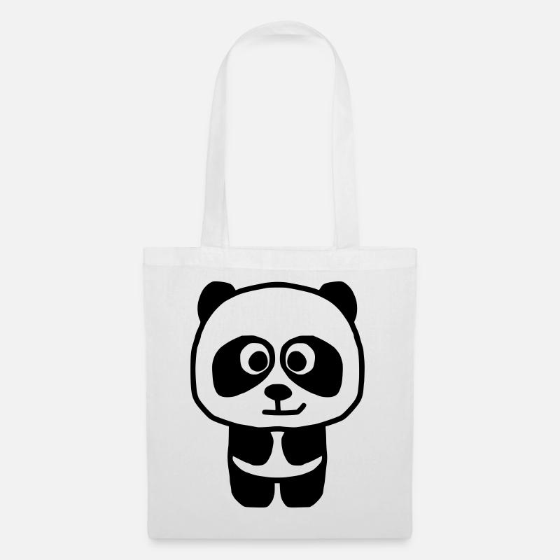 Panda - Sac en tissu - blanc