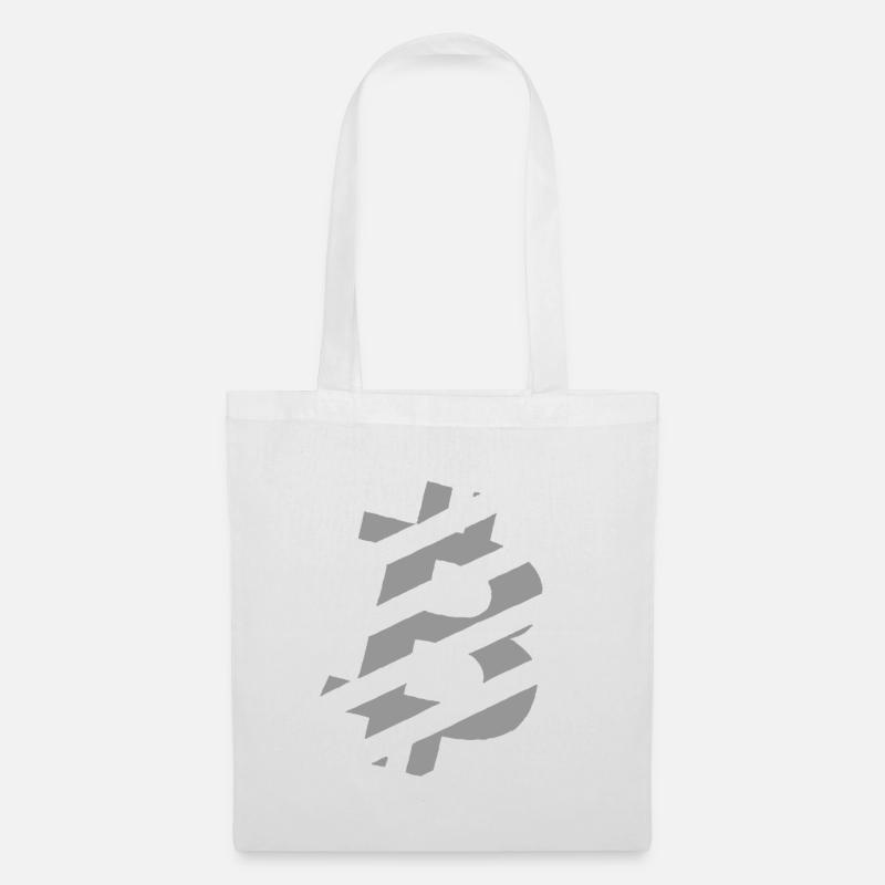 Bitcoin BTC Logo - Stoffbeutel - Weiß