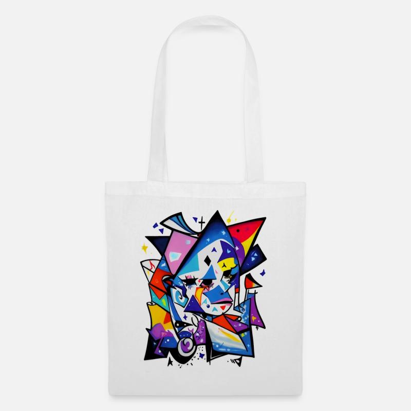 Graffiti - Sac en tissu - blanc