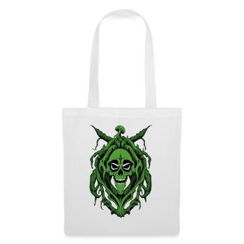 Green Skull - Sac en tissu - blanc - Devant