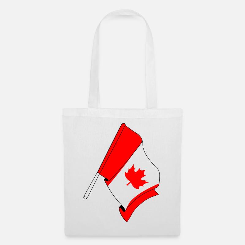 Drapeau du Canada - Sac en tissu - blanc