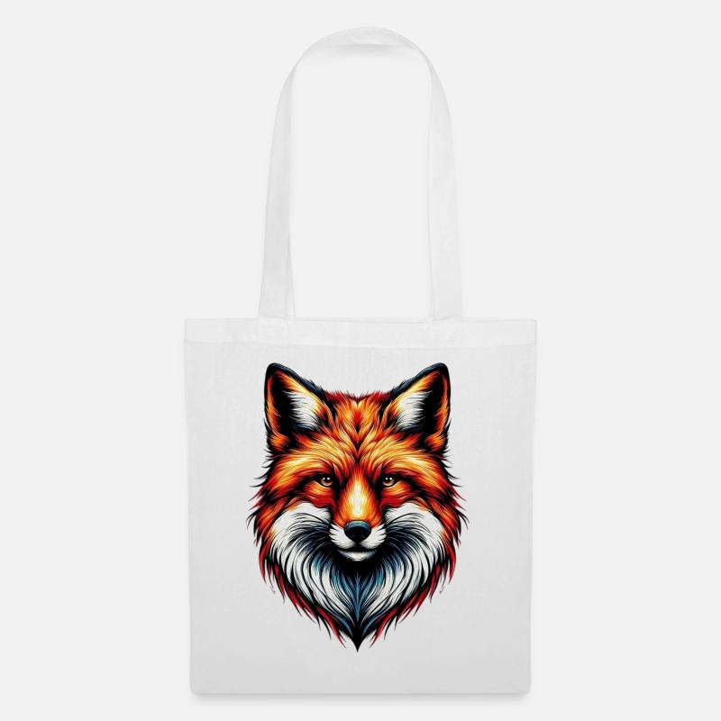 Renard - Sac en tissu - blanc