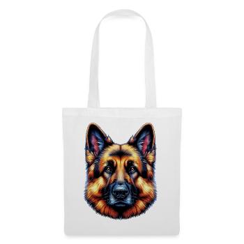 German Shepherd Dog Rex - Tote Bag - white - Front
