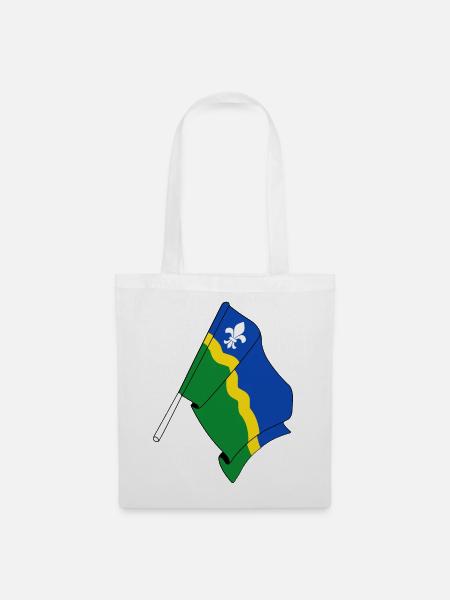 Flagge der Provinz Flevoland - Stoffbeutel - Weiß