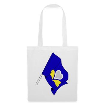 Flag Brussels Capital Region Belgium - Tote Bag - white - Front