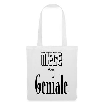Nièce Trop Génial - Sac en tissu - blanc - Devant