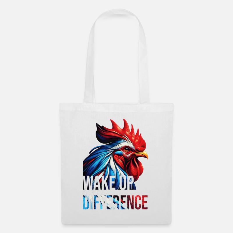 WAKE UP AND MAKE A DIFFERENCE-DB - Tote Bag - white
