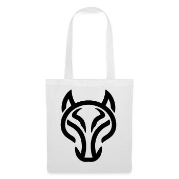 Loup - Sac en tissu - blanc - Devant
