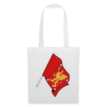 Drapeau du comté d’Östergötland - Sac en tissu - blanc - Devant