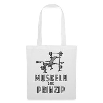 Muscles on principle - weight bench - Tote Bag - white - Front