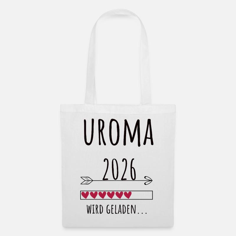 Werdende Uroma 2026 Geschenk Schwangerschaft - Stoffbeutel - Weiß