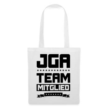 JGA TEAM MITGLIED - Stoffbeutel - Weiß - Vorne