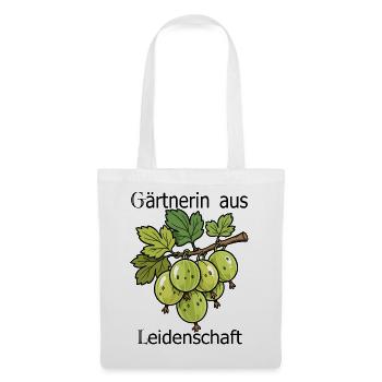 Green Gooseberry Branch Illustration - Tote Bag - white - Front