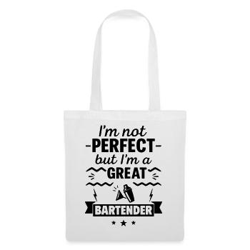Pas parfait mais un super barman - Sac en tissu - blanc - Devant