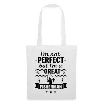 Not perfect but great fisherman - Tote Bag - white - Front