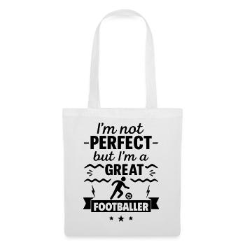 Not perfect, but a super football player - Tote Bag - white - Front