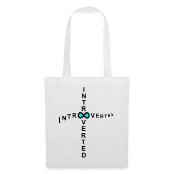 introvertiert - Stoffbeutel - Weiß - Vorne
