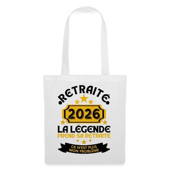Retired 2026 Men's Legend Retires - Tote Bag - white - Front