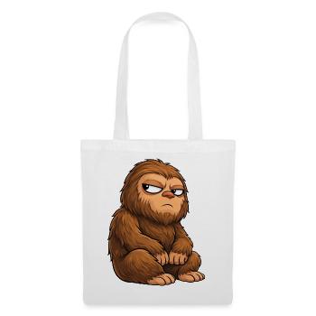 Humour drôle de Monstre Sasquatch Bigfoot - Sac en tissu - blanc - Devant