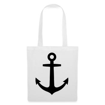 Anker Maritim Schiff Logo - Stoffbeutel - Weiß - Vorne