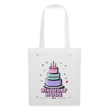 gâteau d’anniversaire anniversaire - Sac en tissu - blanc - Devant