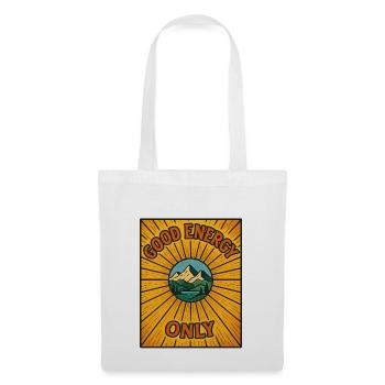 Good energy only mountain scenery - Tote Bag - white - Front
